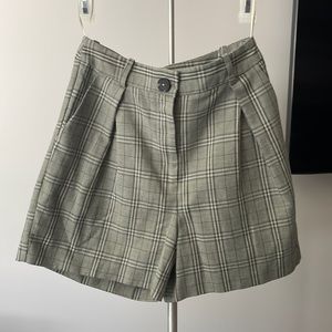 Topshop plaid shorts